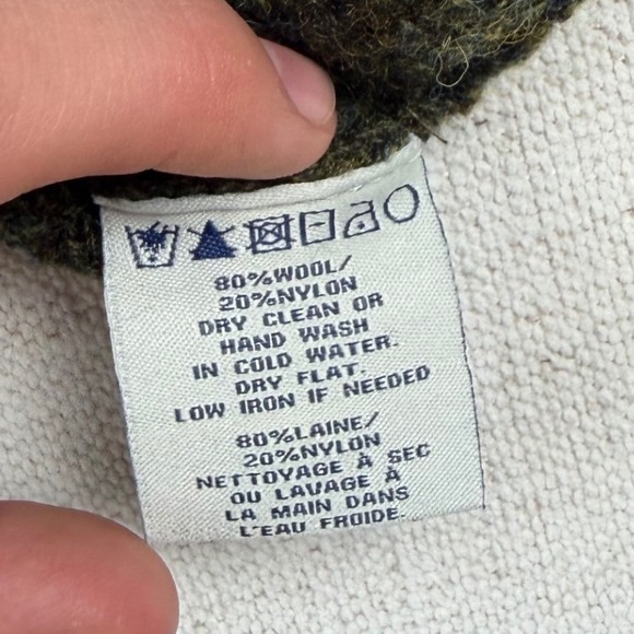 Schott NYC Mens Olive Green Wool Blend Shawl Collar Pullover Sweater M - Picture 6 of 6